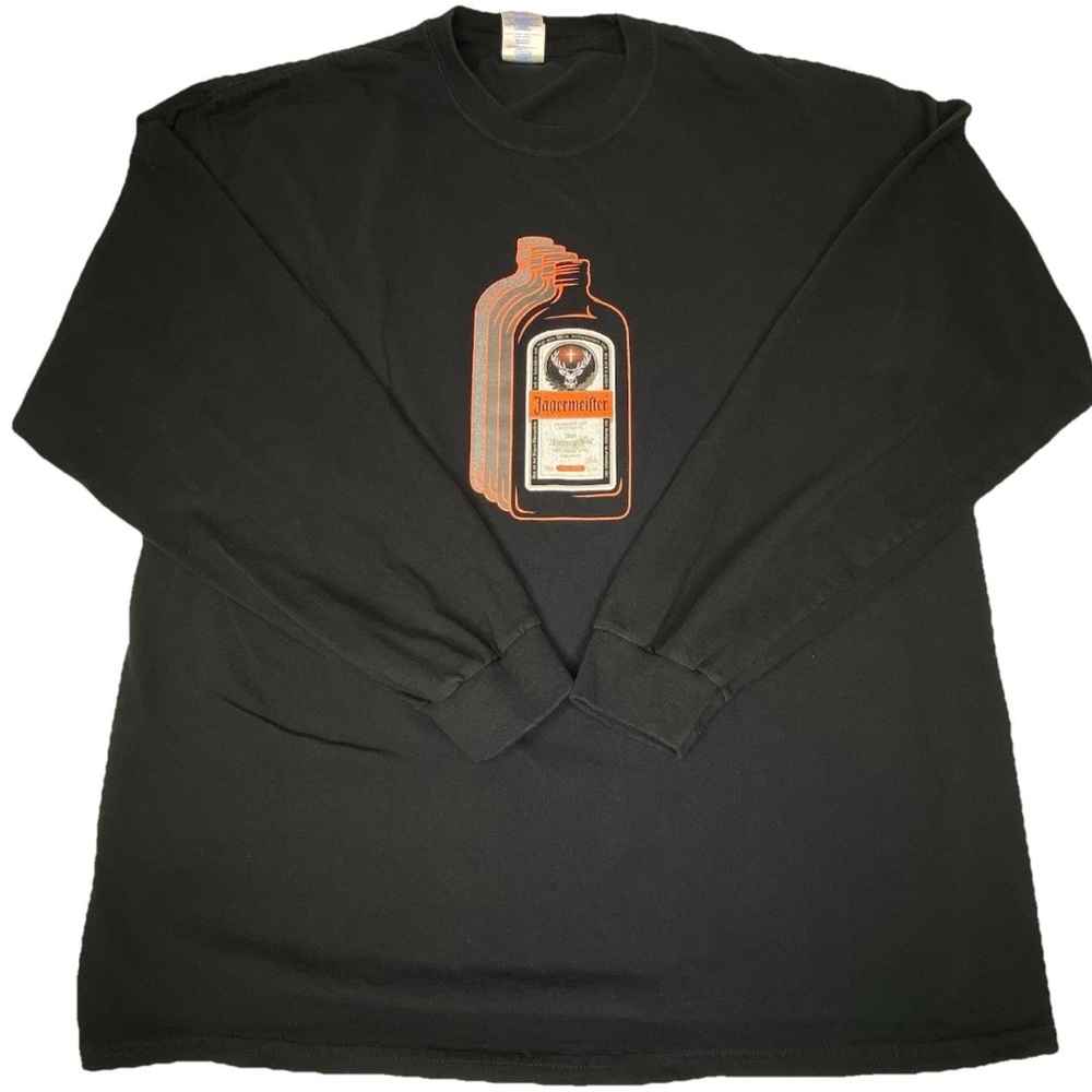 Jagermeister 75th Anniversary August 2015 Long Sleeve Black T-shirt Sz XL